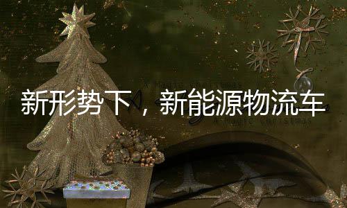 新形势下，新能源物流车还能否一路高歌？